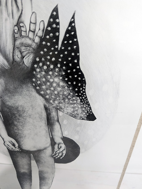 Marcher sur le sol rêche de tes pensées- 33,5x61cm